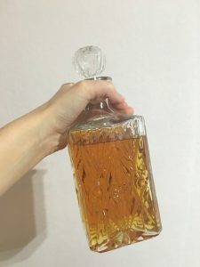 carafe à whisky en cristal